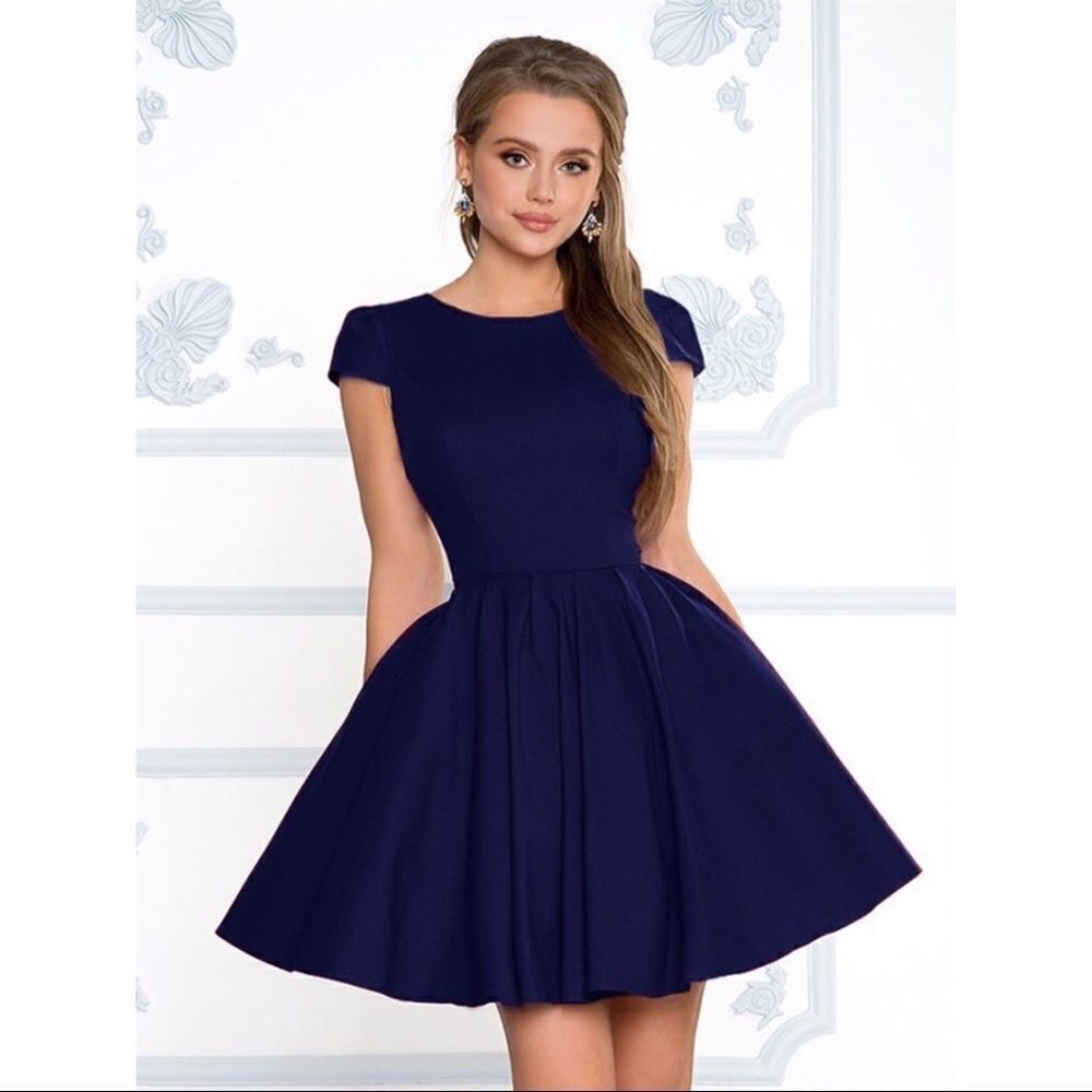 ✨Moon Collection Navy Cocktail Dress✨